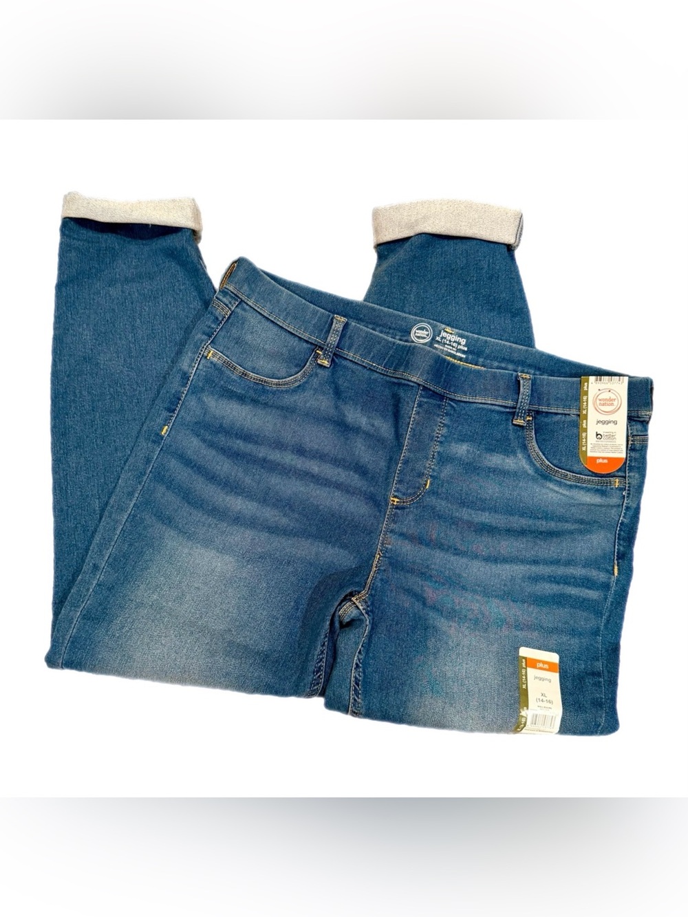 NEW WONDER NATION CROPPED CUFF JEAN JEGGINGS